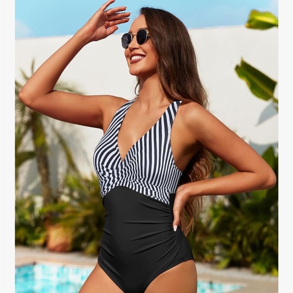 NEW-Women Elegant 2025 
Tummy Control Bathing Suit 
Cutout Swimwear - Picture 6 of 8